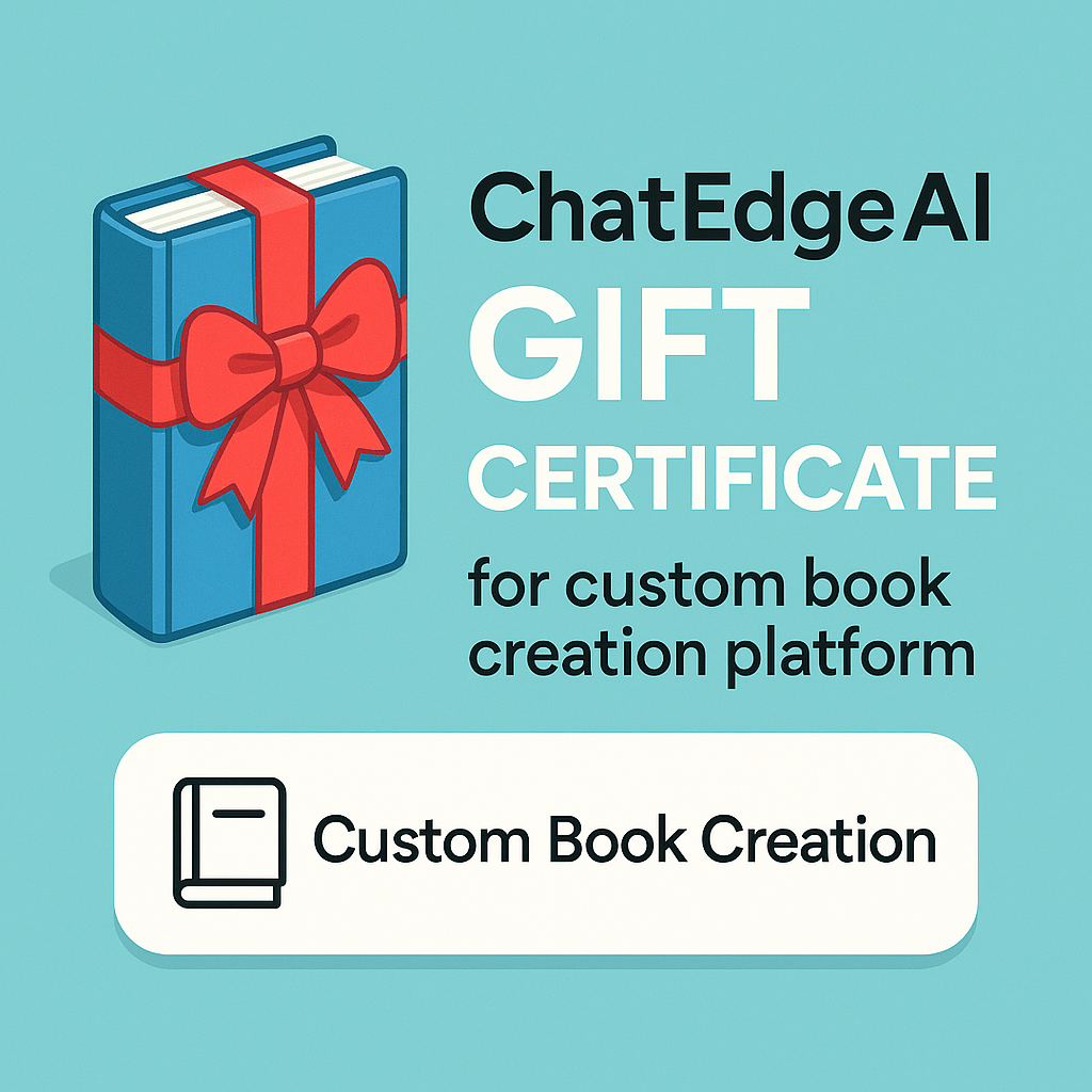 ChatEdgeAI Gift Certificate for custom book creation